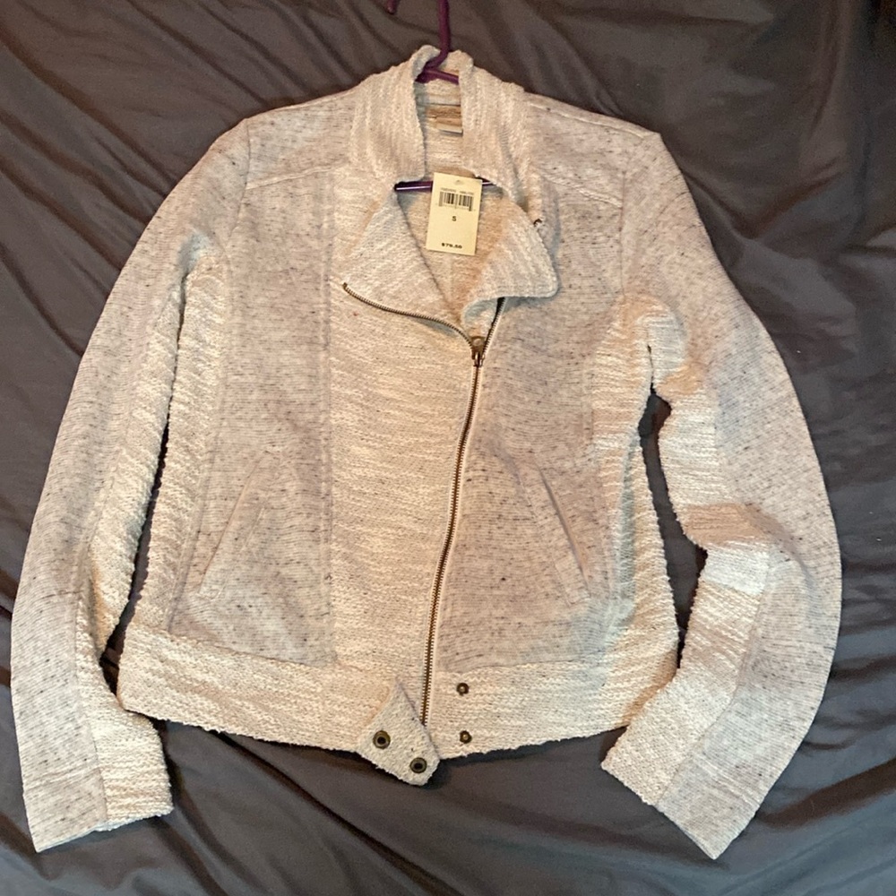 Women’s Lucky Brand motorcycle style short, cotton jacket -Small